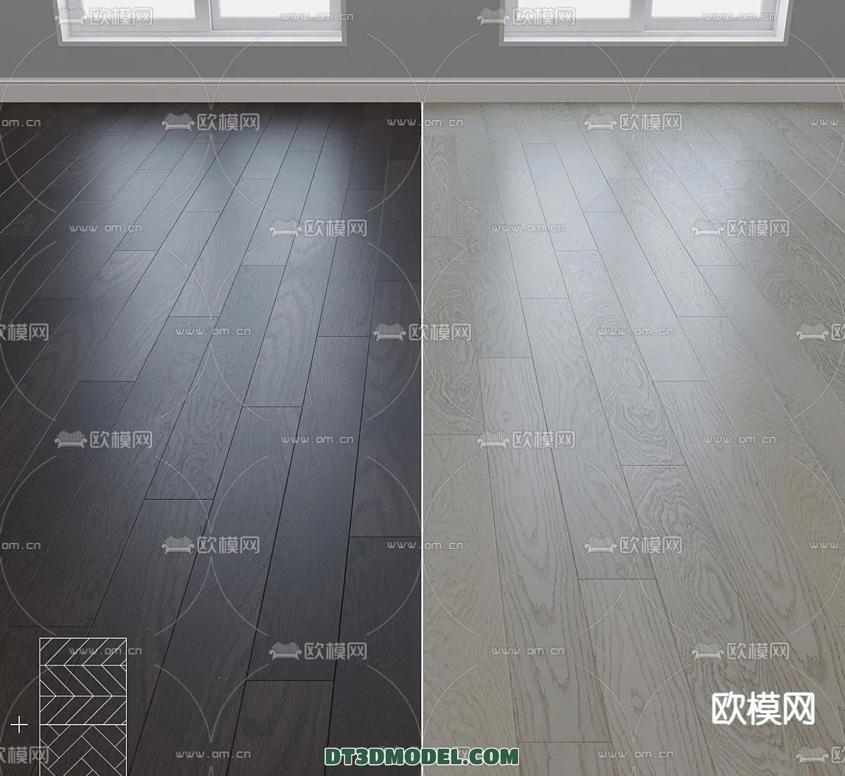 MATERIAL - WOODEN FLOOR - CORONA - 3D MODEL - 2997
