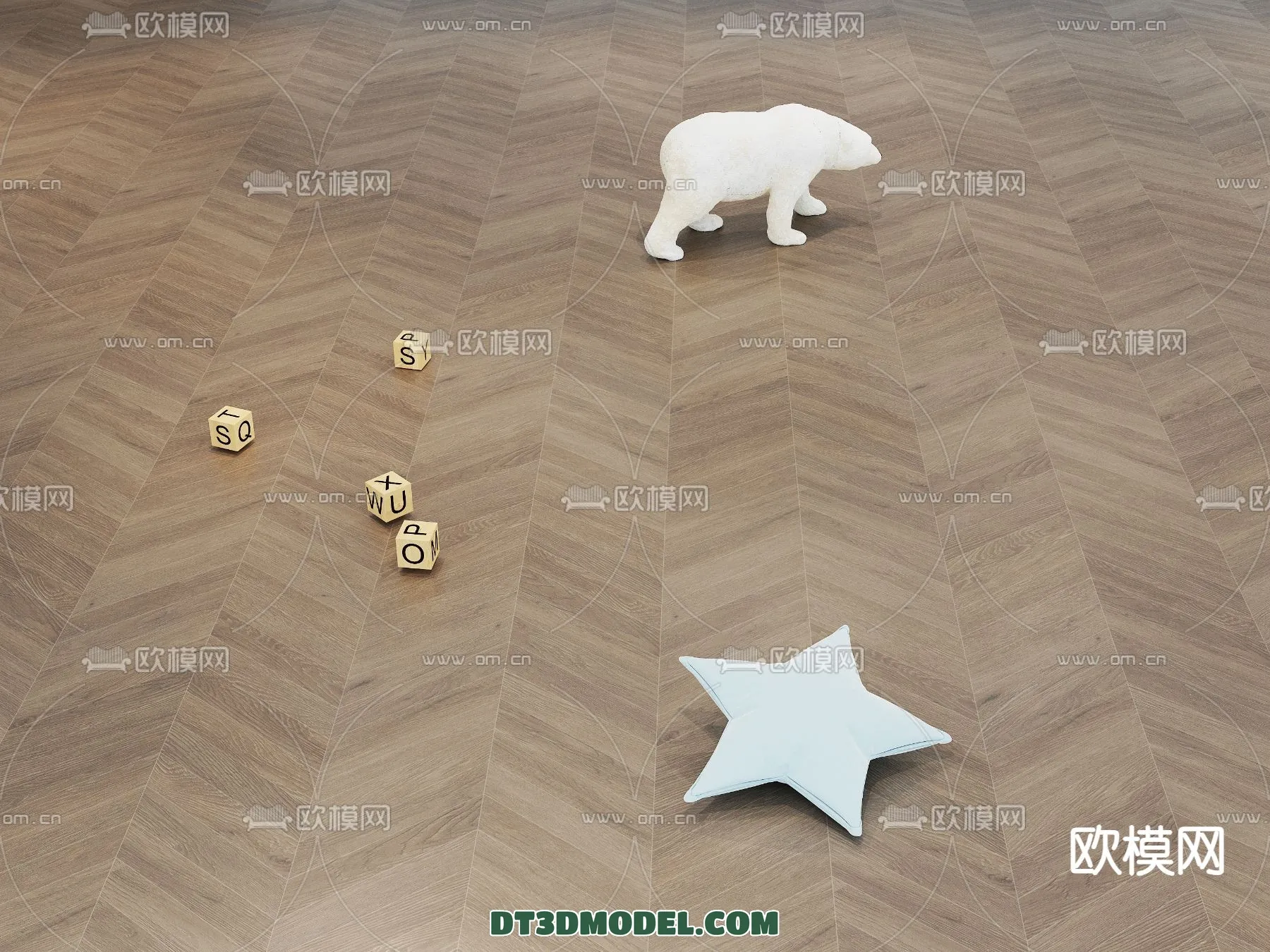 MATERIAL - WOODEN FLOOR - VRAY / CORONA - 3D MODEL - 2991