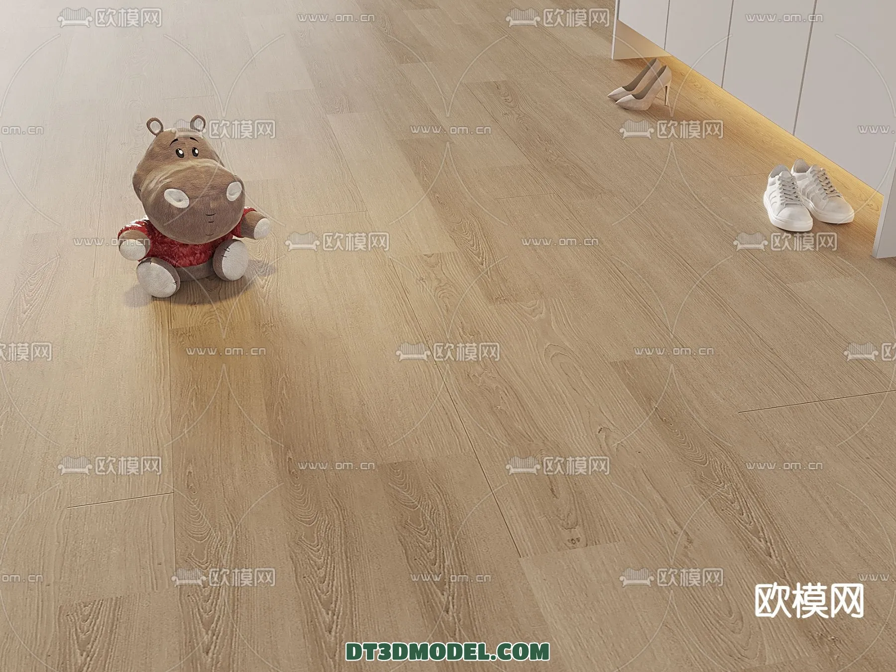 MATERIAL - WOODEN FLOOR - VRAY / CORONA - 3D MODEL - 3008