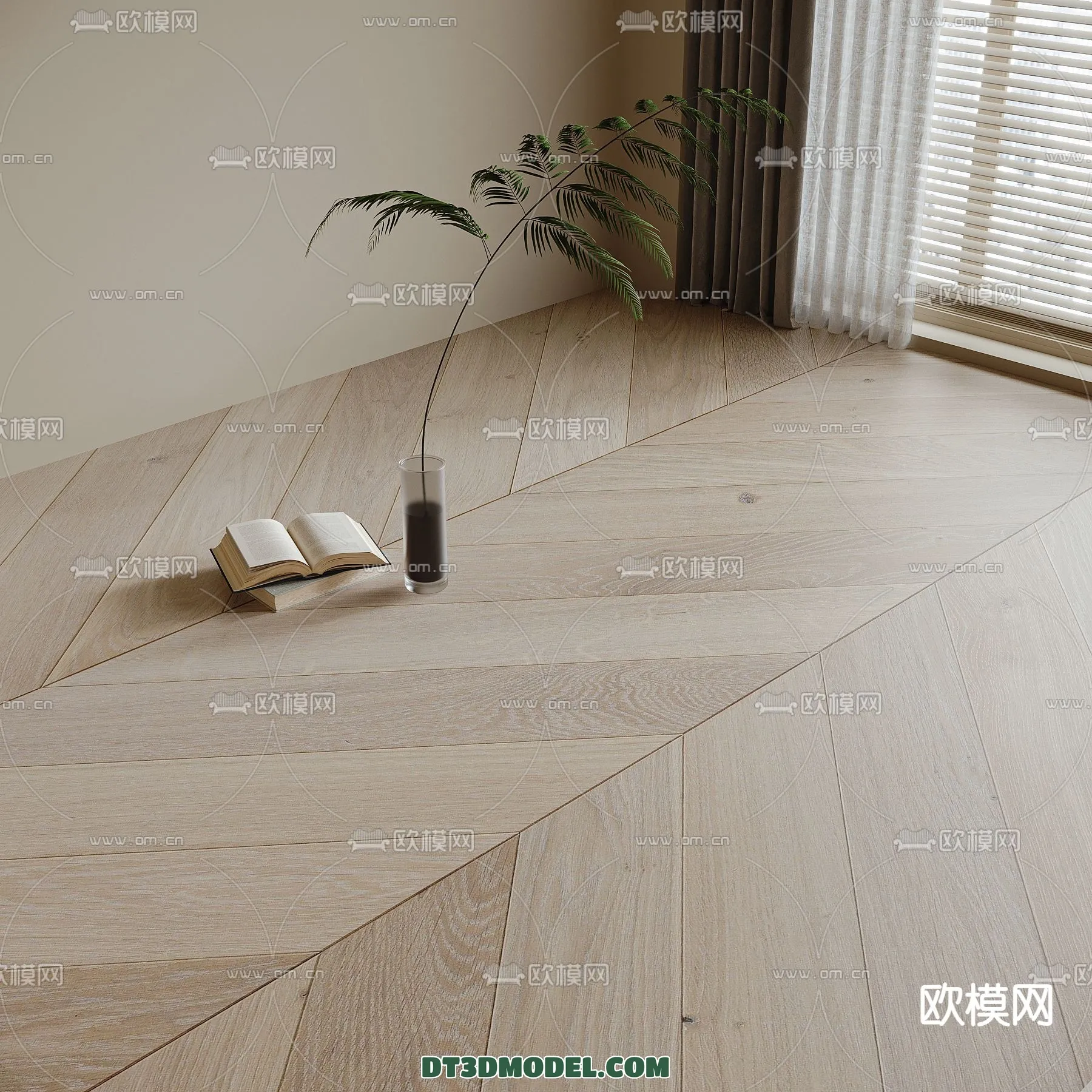 MATERIAL - WOODEN FLOOR - VRAY / CORONA - 3D MODEL - 3022