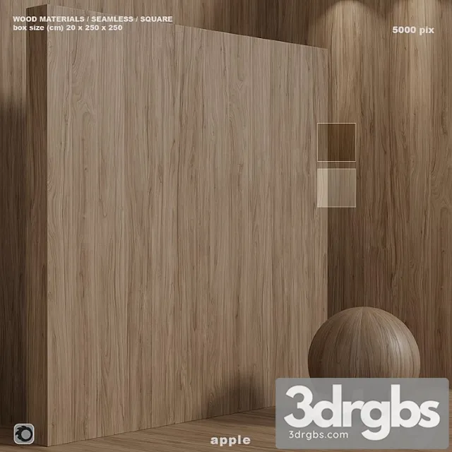 Materials Wood Material wood (seamless) apple tree - set 127