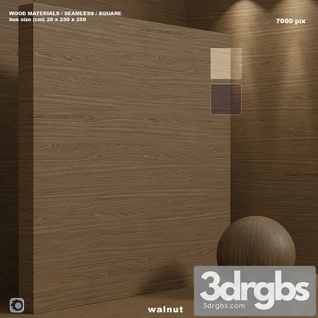 Materials Wood Material wood (seamless) walnut - set 112