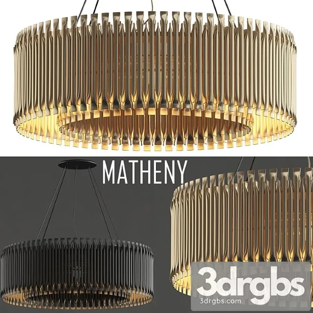 Matheny chandelier by delightfull gold 3D Model Free