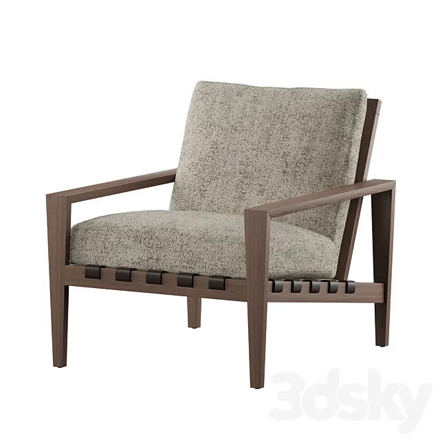 Mathew Accent Chair Slate Lillian August 3DModel