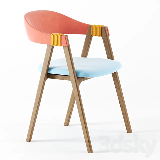 Mathilda chair by moroso 3D Model