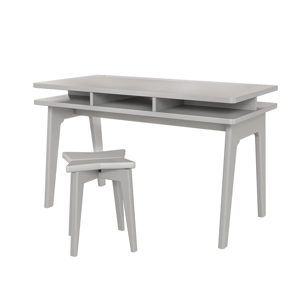Mathy By Bols - Desk with stool Madavin 3D Model