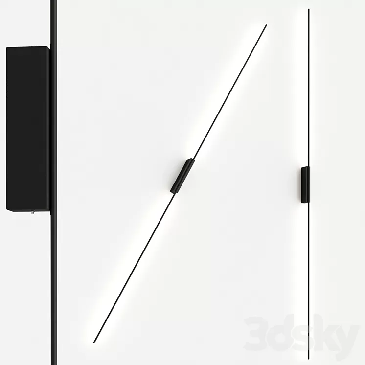 MATITA Wall lamp By EGOLUCE 3D Model