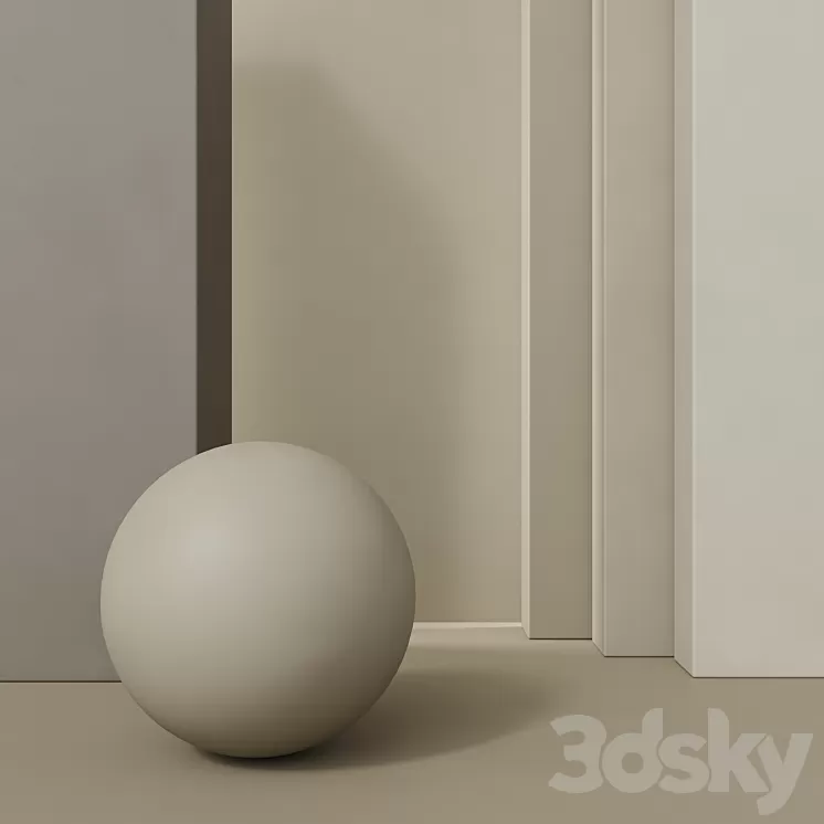 Matte wall paint 3D Model Free