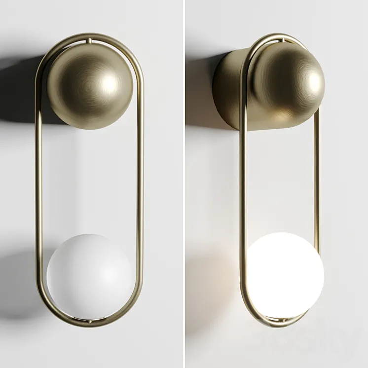 Matthew McCormick Mila Sconce wall light 3D Model Free