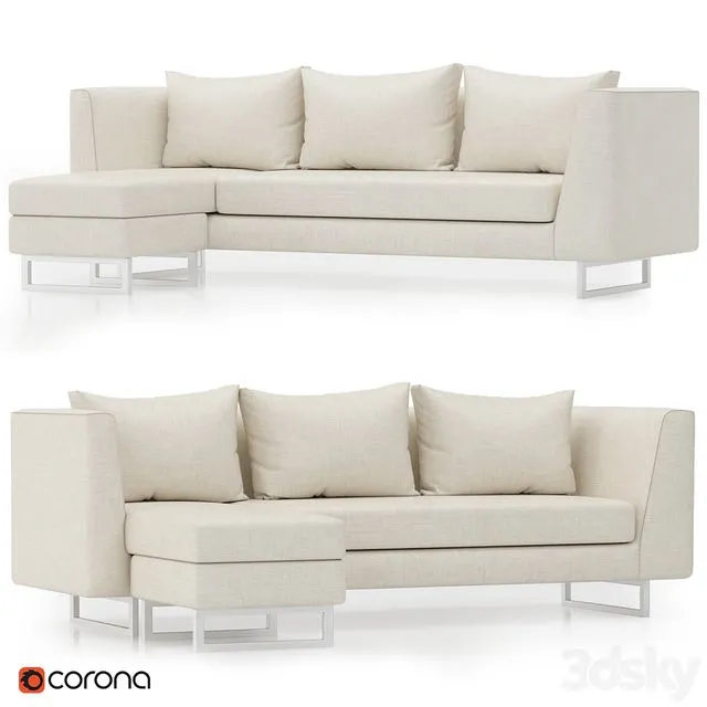 Matthew sectional sofa 3D Model