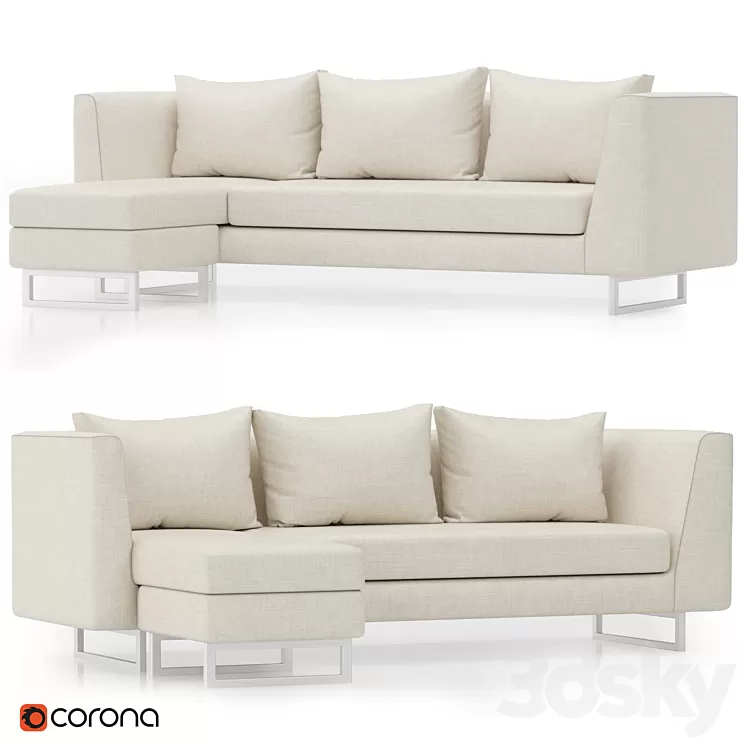 Matthew sectional sofa 3D Model Free