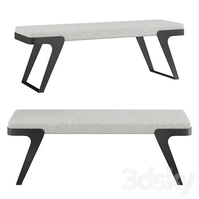 Matthew Williams Hover Modern Bench 3D Model