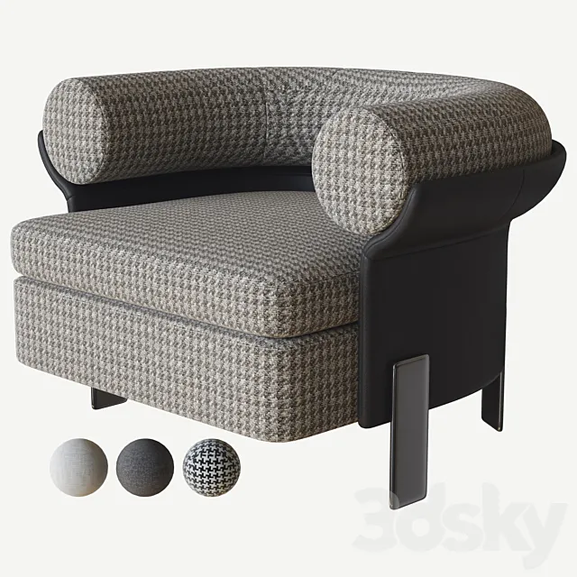 mattia armchair minotti 3DModel