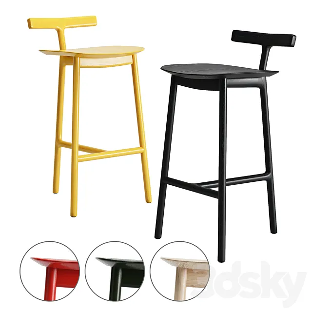 Mattiazzi radice stools 3D Model