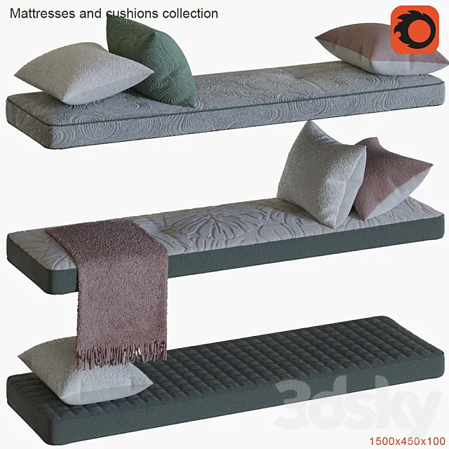 Mattresses and cushions collection # 3 3DModel
