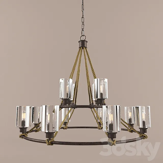 Maverick 12 Light Chandelier 3D Model