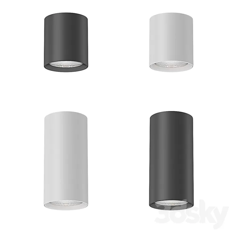 Mawa - Recessed Spotlights Seventies 23 & 33 3D Model