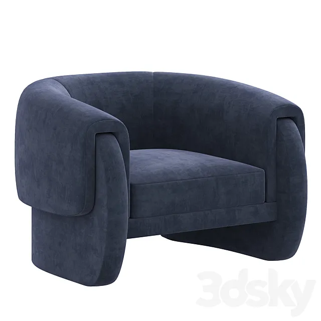 Max Brandt Armchair By Designporn 3D Model