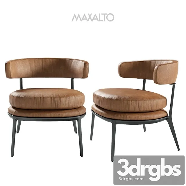 Maxalto Caratos Armchair 3D Model Free