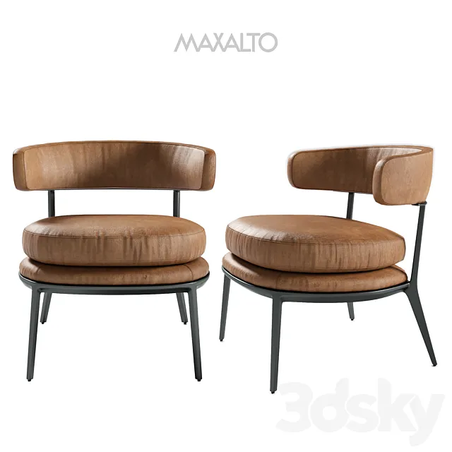 Maxalto Caratos armchair 3D Model