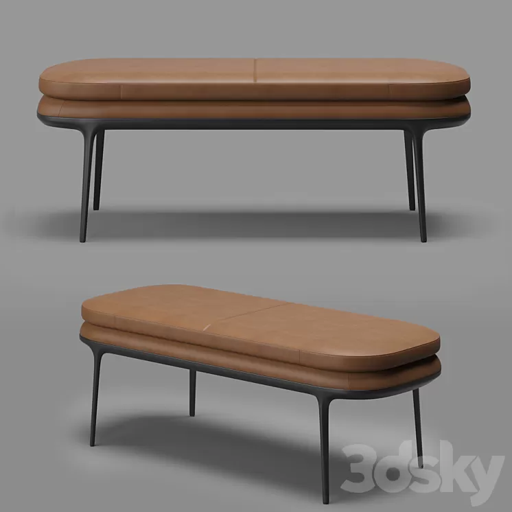 Maxalto Caratos bench 3D Model