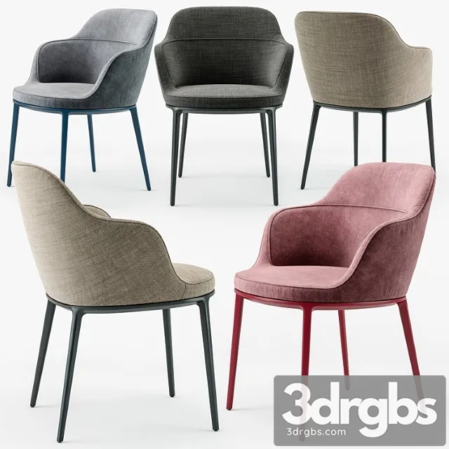 Maxalto Caratos Chair 3D Model Free