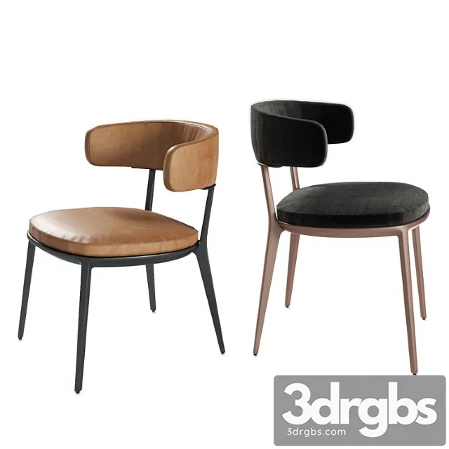 Maxalto caratos chairs 2 3D Model Free