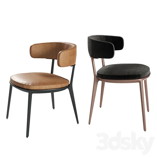 Maxalto Caratos chairs 3D Model