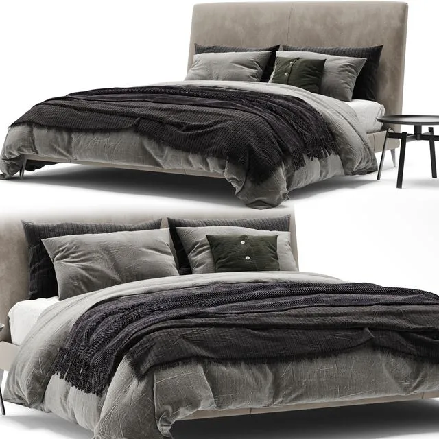 Maxalto Demetra Bed 3D Model