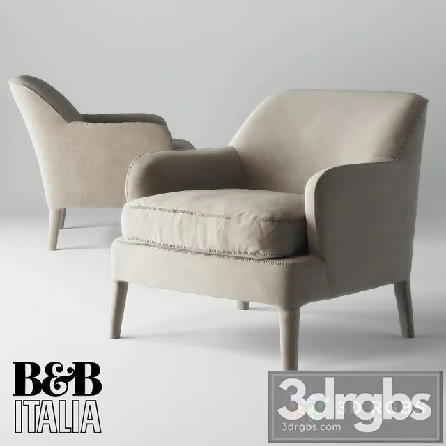 Maxalto Febo Armchair 03 3D Model Free