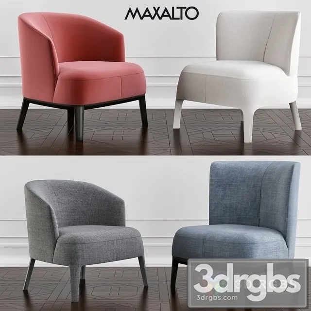Maxalto Febo Armchair 04 3D Model Free