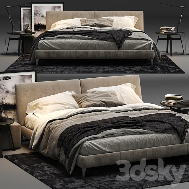 Maxalto Selene Bed 3DModel