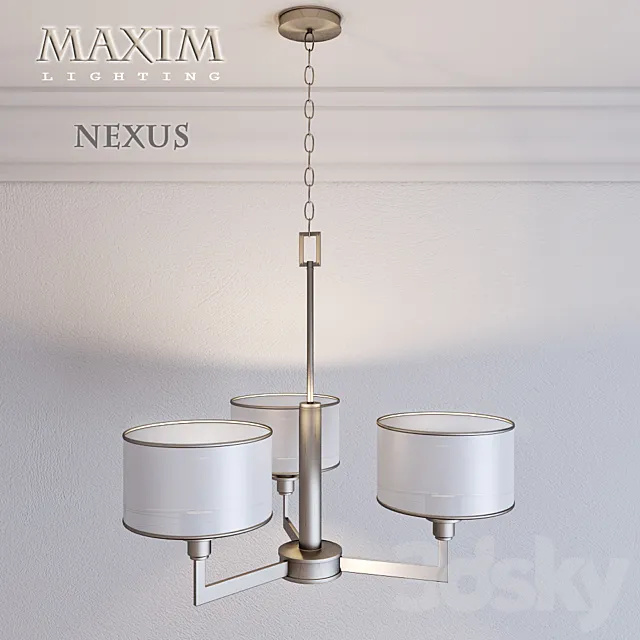 Maxim Lighting Chandelier Nexus 3-Light 3D Model