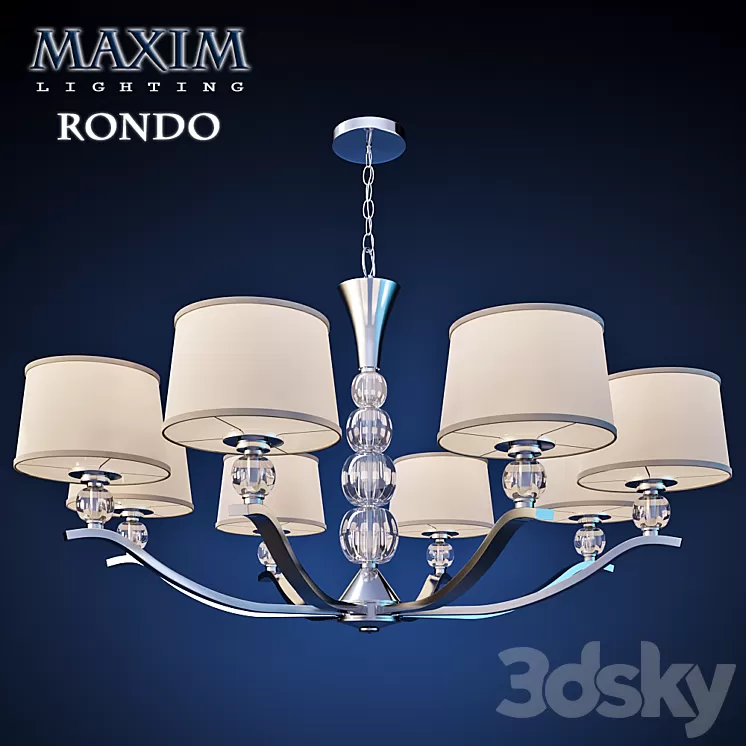 Maxim Lighting Chandelier Rondo 8-Light 3D Model