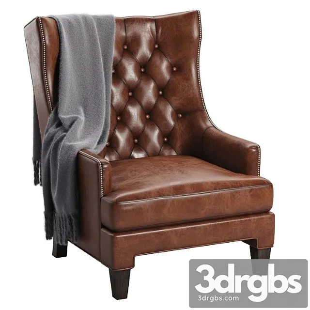 Maximus wingback chair 3D Model Free