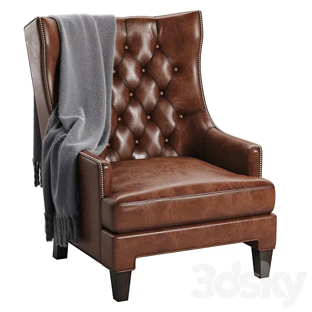 Maximus Wingback Chair 3DModel