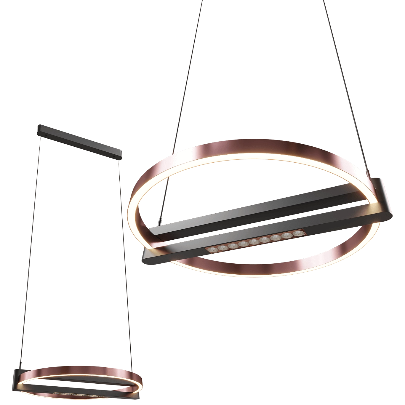 Maxlight - Pendant lamp Singapur P0552 round 3D Model