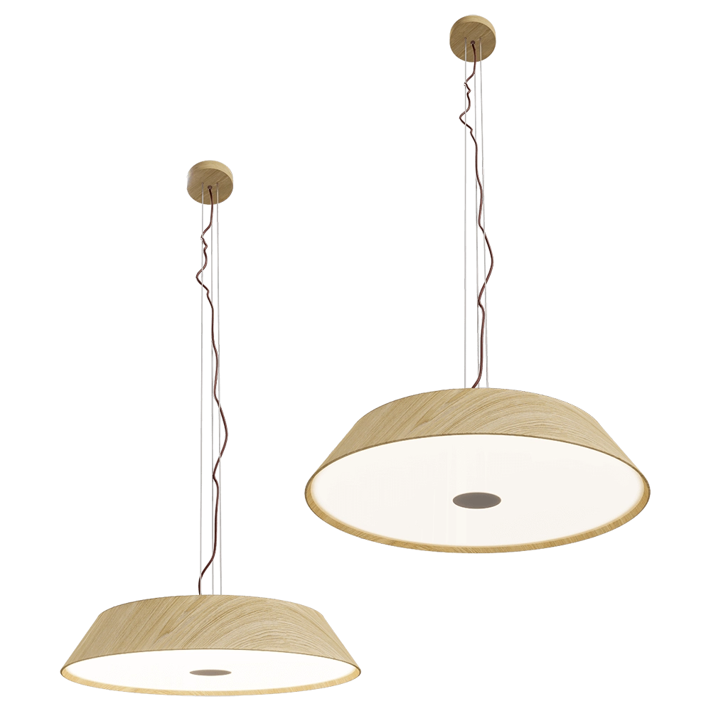 Maxlight - Pendant lamp Tamago P0550 oak 3D Model
