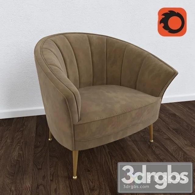 Maya Armchair 02 3D Model Free