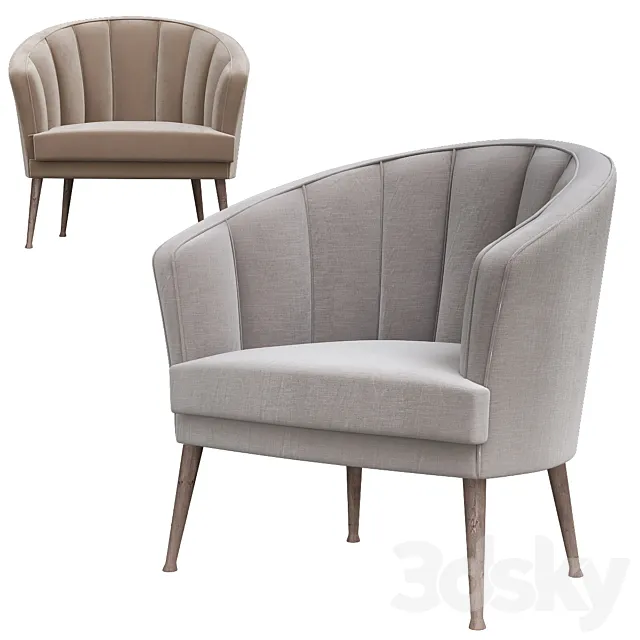 Maya armchair 3D Model