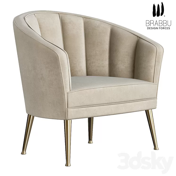 Maya armchair 3D Model
