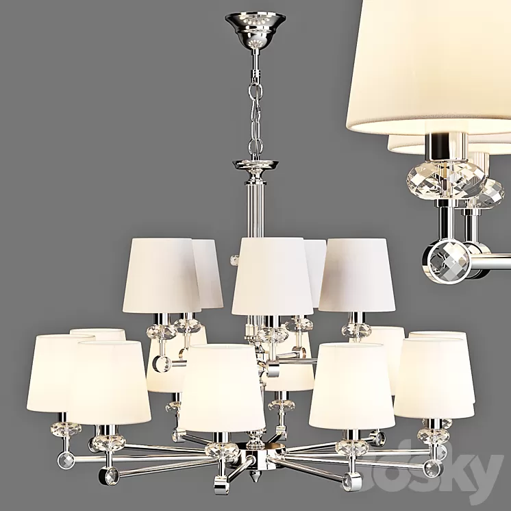 Maytoni: Chandelier – Riverside (MOD018PL-15CH) 3D Model