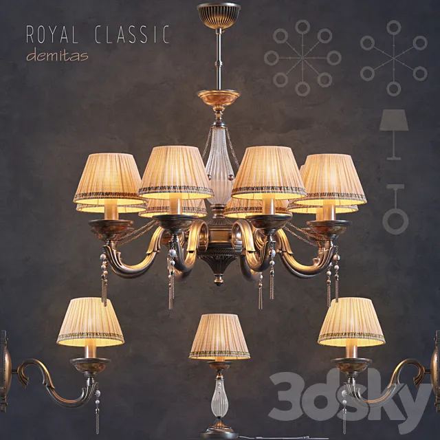 Maytoni COLLECTION: ROYAL CLASSIC SERIES: DEMITAS 3D Model