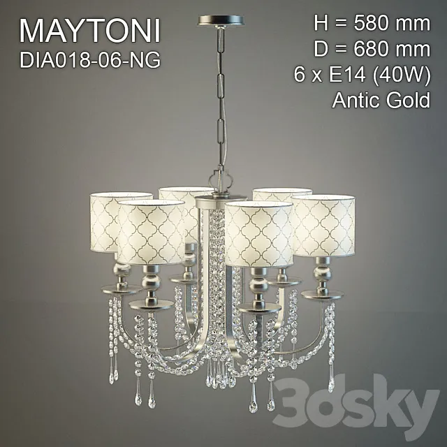 Maytoni DIA018-06-NG 3DModel