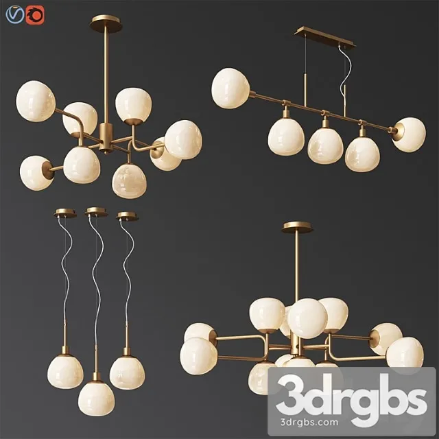 Maytoni eric celing light set 3D Model Free