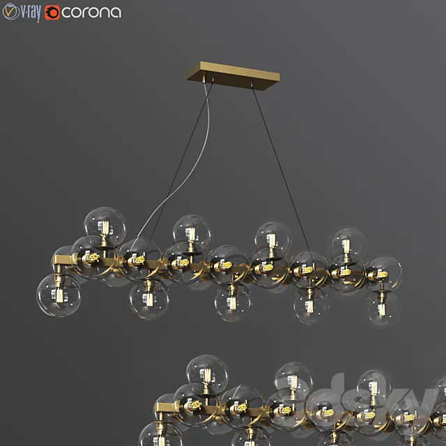 Maytoni Linear Pendant Lamp Dallas 3DModel