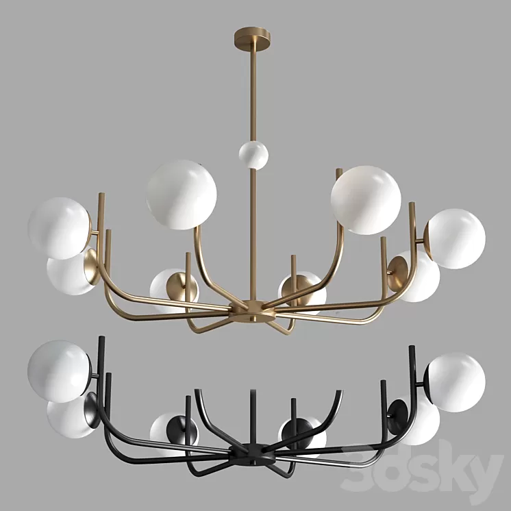 Maytoni Pendant Lamp Rendez-vous gold & black 3D Model