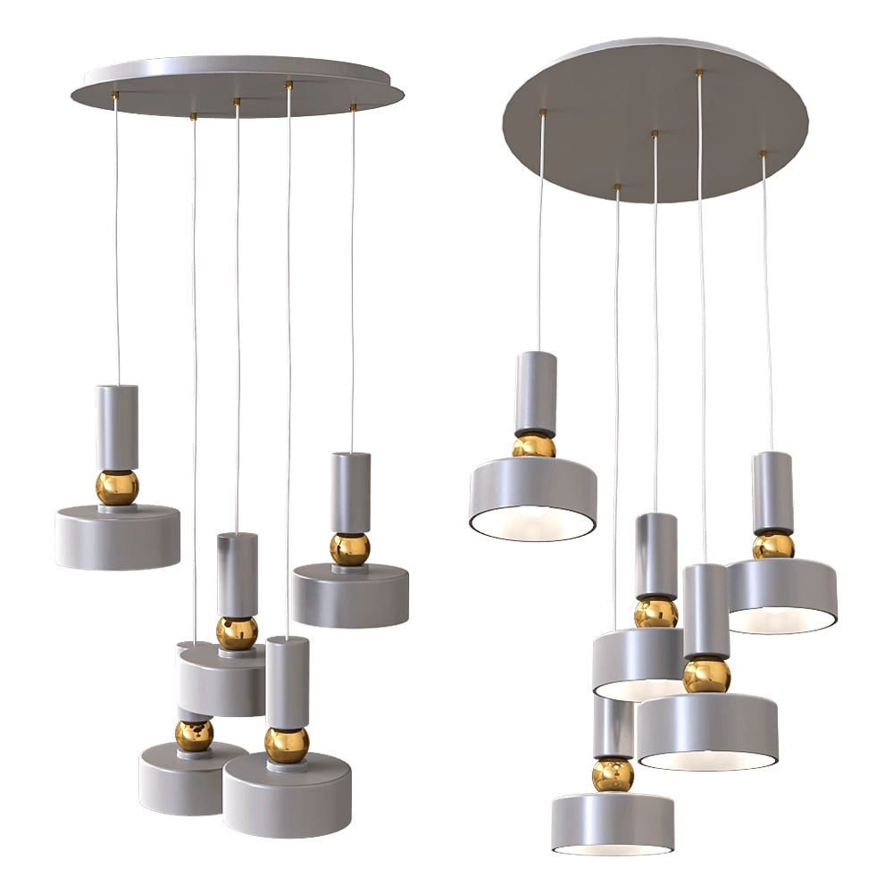 Maytoni - Pendant lamp Void MOD030PL-05GR 3D Model