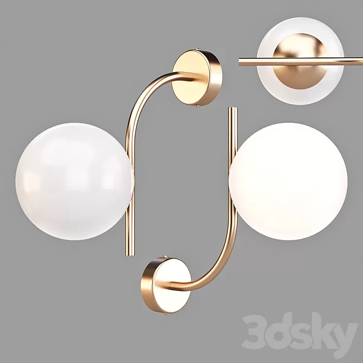 Maytoni: Rendez-Vous (MOD109Wl-01BS) - Wall Lamp 3D Model
