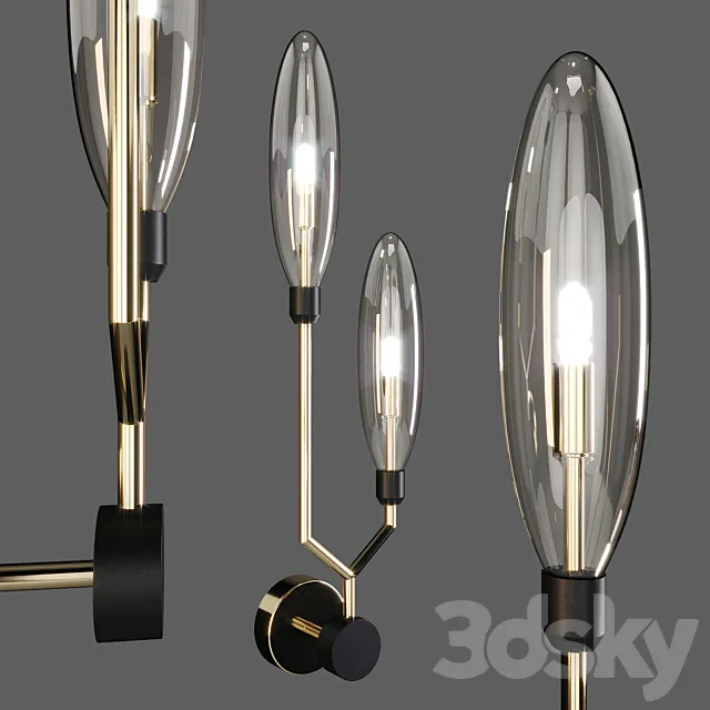 Maytoni: Wall Lamp - Ventura (MOD012-WL-02-G) 3DModel